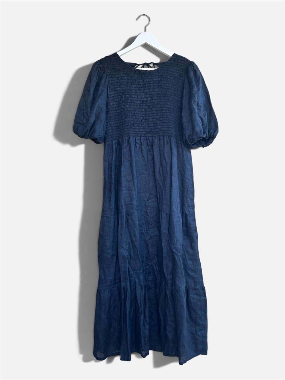Faithfull The Brand Alberte Black Linen Dress